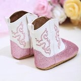  Vauvan bootsitossut kimaltava pinkki 18kk