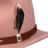  Stetson Western Woolfelt Vaaleanpunainen