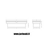 Alumiininen RDS työkalulaatikko 2-osaisella lokinsiipikannella Small size pick up