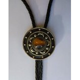 Bolo-kravatti Pyöreä Tiger Eye