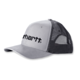 Carhartt Canvas Mesh-Back Logo Graphic Lippalakki Harmaa