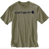 Carhartt Dearborn Relaxed Logo T-paita Dusty Olive