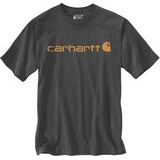 Carhartt Dearborn Relaxed Logo T-paita Tummanharmaa