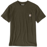 Carhartt Dearborn Relaxed Pocket T-paita Tummanvihreä