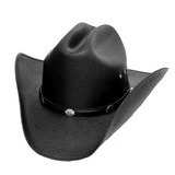 Cattleman Straw Hat Kids (musta)