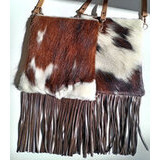 Hapsullinen Cowhide-olkalaukku Made in USA