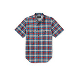 Filson Twin Lakes lyhyt hihainen paita (sininen/kerma/punainen)