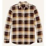 Filson Vintage Work -ruutupaita, ruskea-keltainen