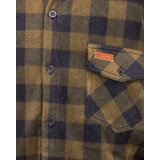 Fleecekauluspaita - Outback Big Shirt, Breen