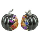   Halloween koristekurpitsa Highland musta 21,5cm