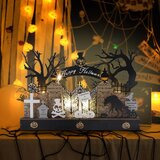 Halloween pöytäkoriste valolla