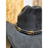 Hattupanta kivet ja helmet, musta-ruskea