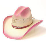 Hot Pink Straw Hat