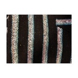 Huppari Meksikotyylinen Musta, vaaleilla raidoilla