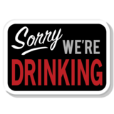 Jääkaappimagneetti Sorry we´re drinking