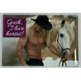 Jääkaappimagneetti - Gosh, I Love Horses!