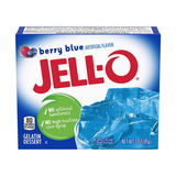Jell-O Berry Blue / marjojenmakuinen sininen hyytelöjauhe 85g