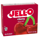 Jell-O Cherry/kirsikanmakuinen punainen hyytelöjauhe 85g
