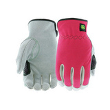 John Deere -nahkakäsineet pinkki