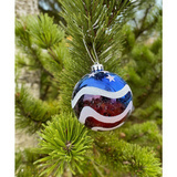 Joulukuusen pallo - USA flag