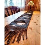 Kaitaliina lehmäntaljasta Musta-ruskea 195 cm