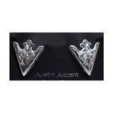 Kaulusklipsi Hopea kuvioitu