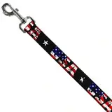 Koiran talutushihna USA tähdet 4ft.