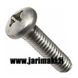 Koneruuvi 10-24X1" ruostumaton teräs