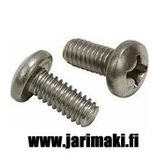 Koneruuvi 10-24X3/8" ruostumaton teräs