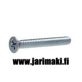 Koneruuvi uppokanta 6-32X1" sinkitty teräs