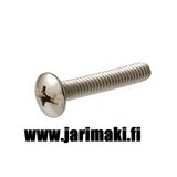 Koneruuvi kupukanta 8-32X1-1/2" sinkitty teräs