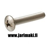 Koneruuvi 8-32X1-1/4" sinkitty teräs