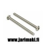 Koneruuvi 8-32X3" ruostumaton teräs