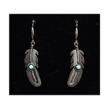 Sulka ja turkoosi kivi korvakorut