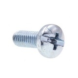 Koneruuvi ja mutteri 10-32X1/2" sinkitty teräs