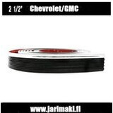 Kylkilista kromi/musta 2.5" Chevrolet Silverado 1988-1999 metritavara