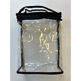 Läpinäkyvä vetoketjullinen pussi