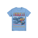 Lasten t-paita American Muscle, vaalean sininen