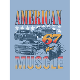 Lasten t-paoya American Muscle, vaalean sininen