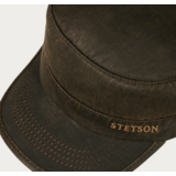 Lippalakki Stetson Army Cap Ruskea
