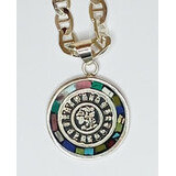 Meksikolaismedaljonki hopea - Punaoranssi/ monivärinen