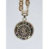 Meksikolaismedaljonki hopea - Sininen/ harmaa