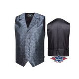 Miesten kuvioitu liivi harmaa