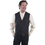 Miesten kuvioitu liivi musta *isot koot*