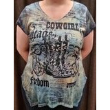 Naisten t-paita Cowgirl Vintage
