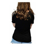  Naisten t-paita viilletyillä hihoilla - American Rider