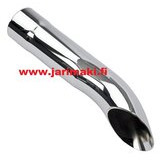 Pakoputkenpää JONES 2-1/2"X13-1/4" kromattua terästä LESTI TAIVUTETTU