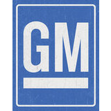 Peltikyltti GM logo