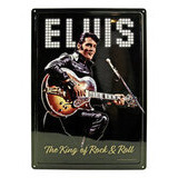 Peltikyltti Elvis The King Of Rock & Roll