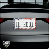 Rekisterikilvenkehys US Flag